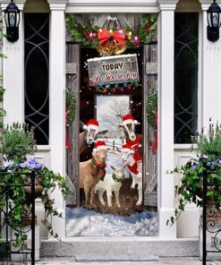 today i choose joy goat farmhouse door cover 2841