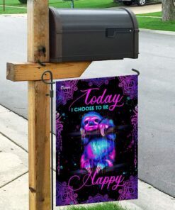 today i choose to be happy sloth mandala flag 7099