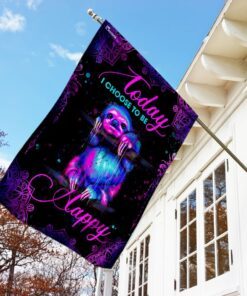 today i choose to be happy sloth mandala flag 7227