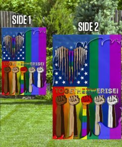 together we rise lgbt flag 8905