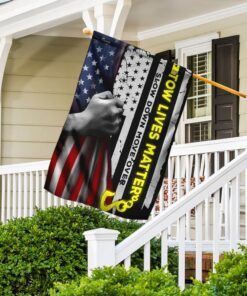 tow truck driver american flag 2852