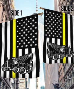 tow truck flag thin yellow line flag trv1676f 3499