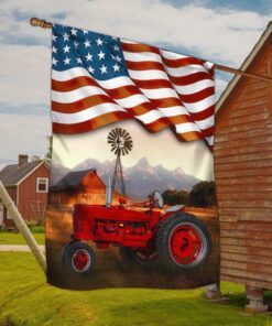 Tractor American Flag MLN293F