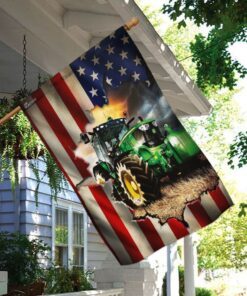 tractor farmer american flag 1734