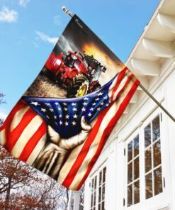 tractor farmer american flag 4631
