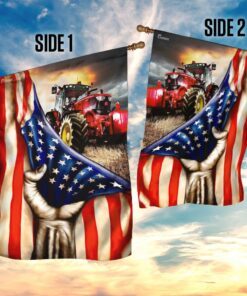 tractor farmer american flag 7135