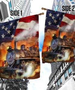 train american flag 8410
