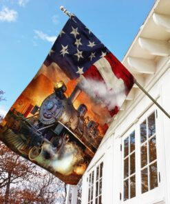 train american flag 8896
