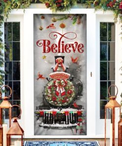 train christmas believe door cover lha1834d 5171