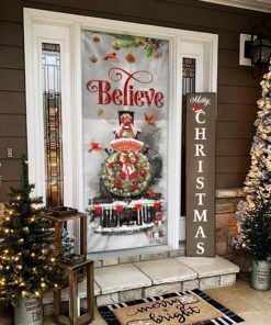 train christmas believe door cover lha1834d 7212