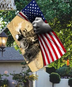 train flag american us train flag trn1395f 5144