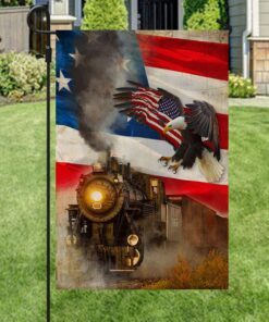 train railroad american flag lha2114f 5527
