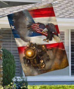 train railroad american flag lha2114f 5646