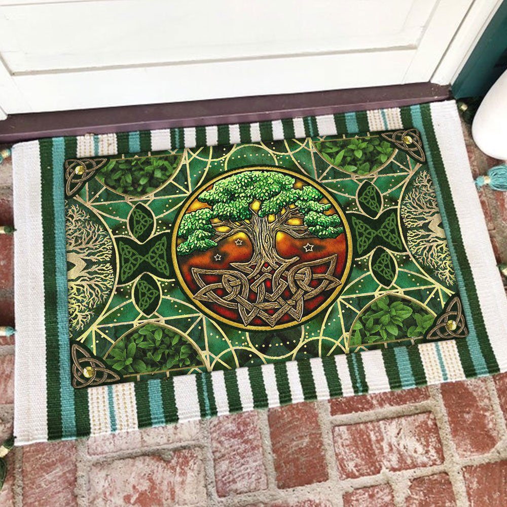 Tree Of Life Doormat Beautiful Irish Celtic Tree Of Life BNL555DM - Image 2
