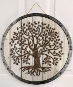 tree of life irish wooden sign door sign pn610ws 6139