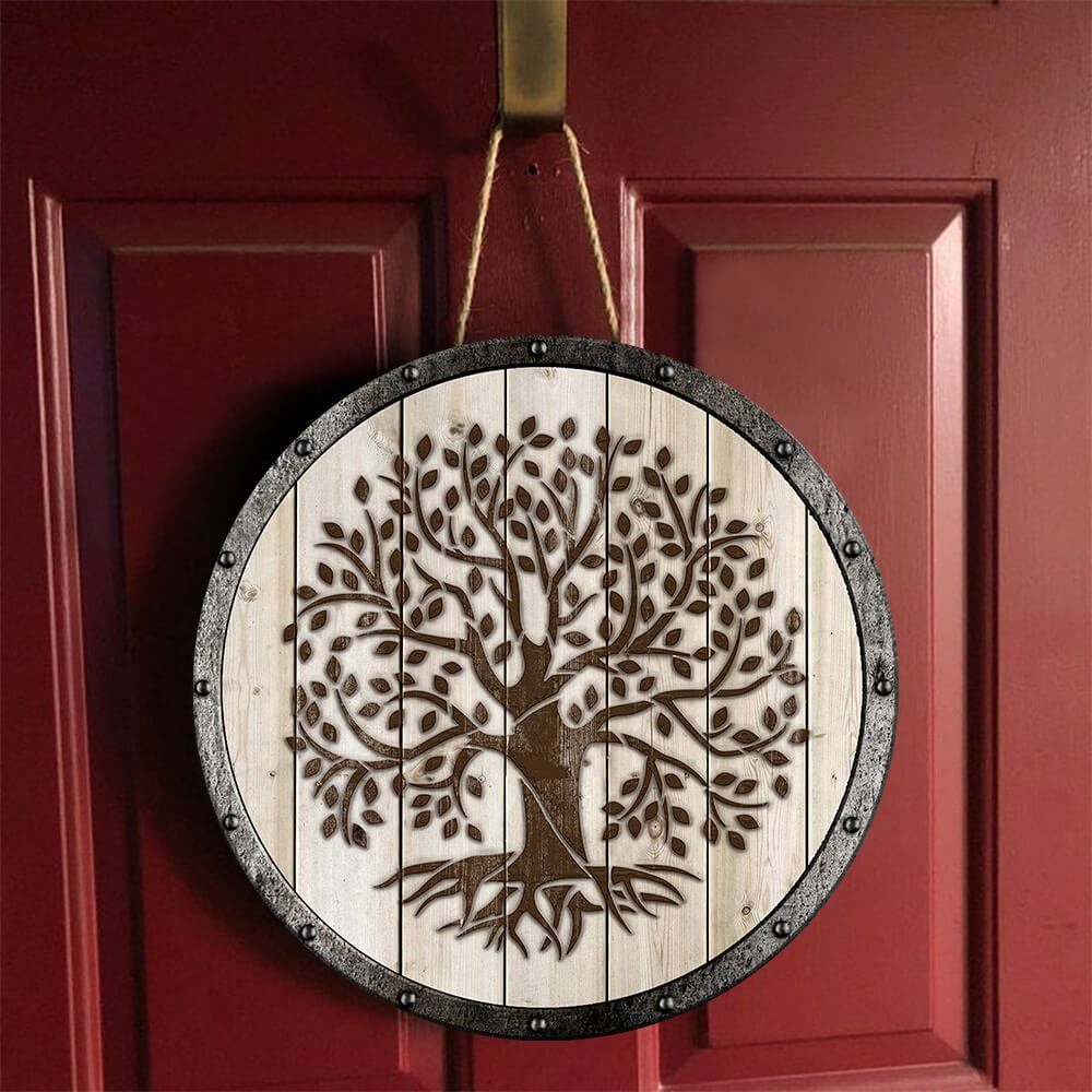 Tree Of Life Irish Wooden Sign Door Sign PN610WS