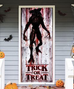 trick or treat. demogorgon monster st halloween door cover tpt327d 1069
