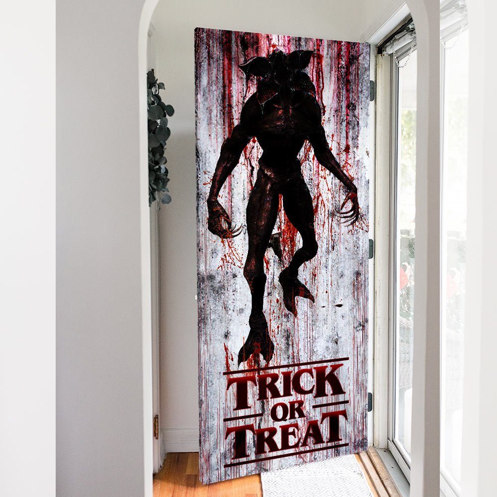 Trick Or Treat. Demogorgon Monster ST Halloween Door Cover TPT327D - Image 5