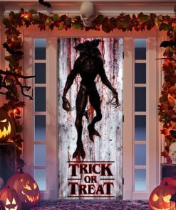 Trick Or Treat. Demogorgon Monster ST Halloween Door Cover TPT327D