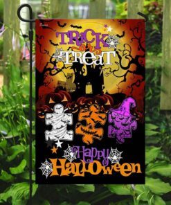 trick or treat halloween autism flag 1325