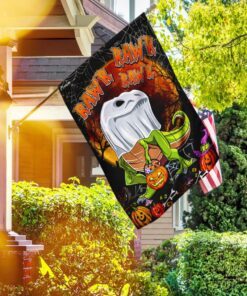 Trick Rawr Treat Halloween Flag