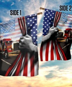 truck american flag 7798
