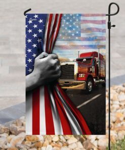 truck american flag 8302