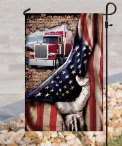 truck driver american flag 3202