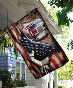 truck driver american flag 4195