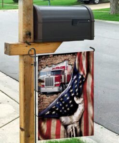 truck driver american flag 8006