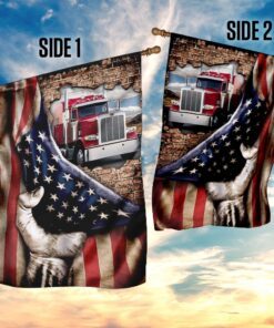 truck driver american flag 8058