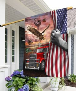 Truck Eagle Combine America Flag MBH168Fv1