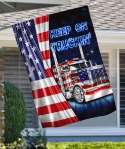 Truck Flag American Flag Keep On Truckin Flag MLH1839F
