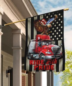 Trucker, Ride With Pride Flag