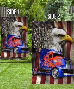 trucker. the wild spirit america flag 8777