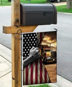 trucker american us flag 2057