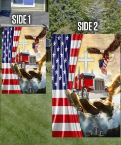 trucker truck flag truck jesus hand god bless mlh2266f 7259