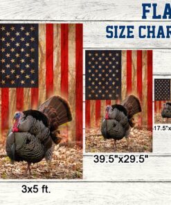 turkey flag turkey hunting american flag qtr236f 1169