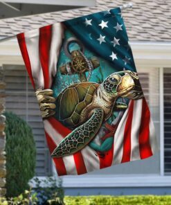Turtle American Flag LHA1962F