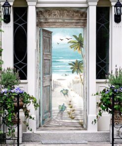 Turtle Beach Scene Door Cover