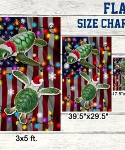 turtle christmas flag merry christmas lnt672f 2616