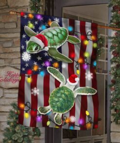 turtle christmas flag merry christmas lnt672f 8775