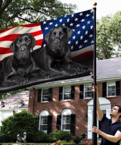 two black labs grommet flag labrador retriever american flag tqn97gfv1 6301