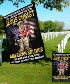 u.s. veteran day flag jesus christ and the american soldier tqn1013f 3685