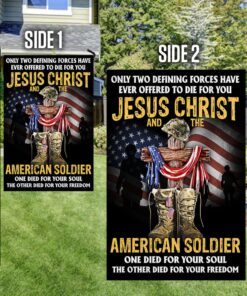 u.s. veteran day flag jesus christ and the american soldier tqn1013f 6122