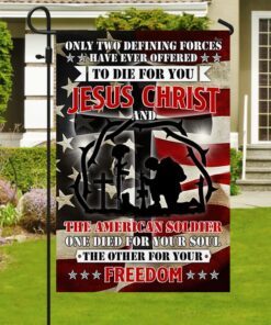 u.s. veteran day jesus and soldiers flag mbh194f 5538