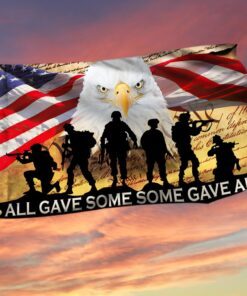 U.S. Veteran Grommet Flag All Gave Some Some Gave All. Thank You Veteran LNT467GF