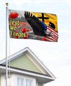 u.s. veteran grommet flag lest we forget ttv345gf 7905