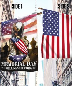 U.S. Veteran Memorial Day. We Will Never Forget American Patriot Flag TPT802F