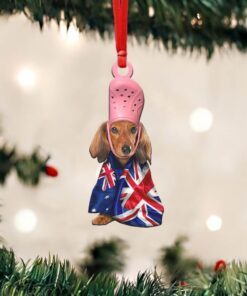 UK And Au Dachshund Custom - Shaped Ornament  It’s called Fashion NTB73Ov3